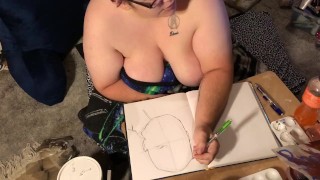 Boobs Ross — marvel speed sketch 1 — julyathon 15