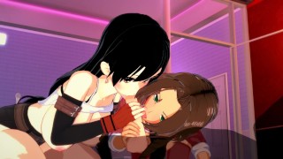 FINAL FANTASY VII 3SOME WITH TIFA AND AERITH HENTAI