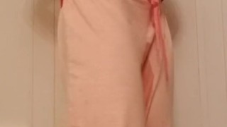 MILF Wets Self In Pink Sweatpants