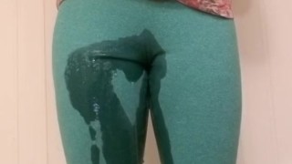 Short Girl Wetting Leggings Long Piss