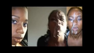 Ebony cum shot compilation
