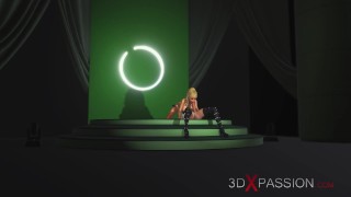 3d hot active shemale fucks a horny girlfriend on the fashion model podium