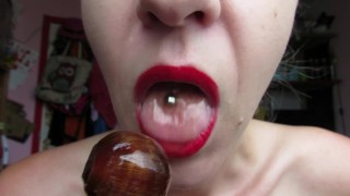 oral fixation lollipop close up custom video