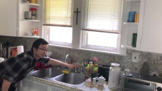 I turn off the water in the middle of a porn shoot. Save the environment!