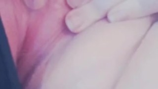 Playing with my soft pink pussy