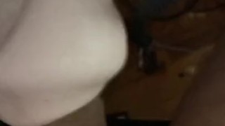 Big dick toy play, real feeling ass/mouth