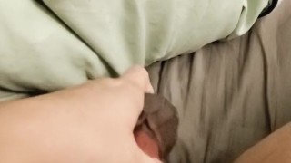 Fucking my tight pussy with my dragon dick
