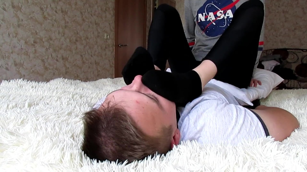 Young goddess foot worship