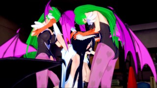 FUTA MORRIGAN FACEFUCKS ALBEDO FROM OVERLORD WITH ASTRAL VISION