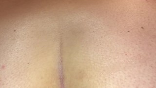 Close up of me fucking my hole with my huge dildo