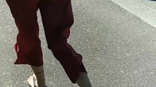 Slow Motion Ass Bounce on the street