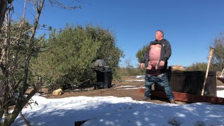 Winter Mountain Jerk Off