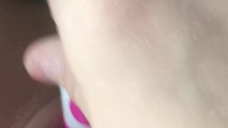 Fucking Pussy with Rabbit Vibrator