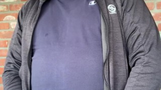 Taking a Work Break from Mowing the Yard, Jerk with me Men.