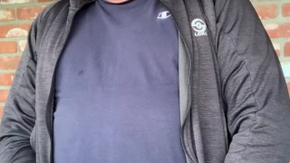 Taking a Work Break from Mowing the Yard, Jerk with me Men.