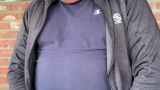 Taking a Work Break from Mowing the Yard, Jerk with me Men.