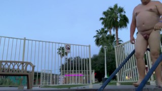 Showing off in the early morning, hoping to get caught by someone