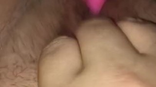 Tight wet pussy, vibrator make it wetter