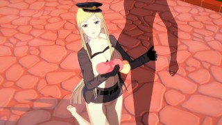 Noragami Hentai Bishamon Fucks in the Courtyard