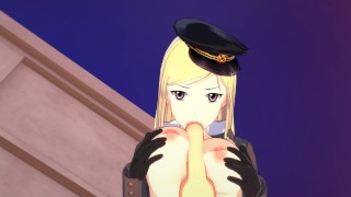 Noragami Hentai Bishamon Fucks in the Courtyard