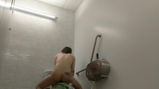Playing Naked in the Restroom at Work