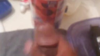 Stroking that juicy dick