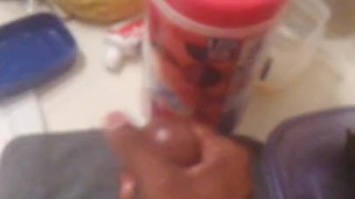 Stroking that juicy dick