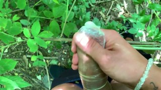 Using tree like a masturbation toy
