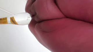 BBWFISTSLUT extreme anal bottle insertion