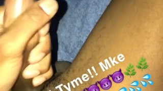 Stroking Morning Wood!!