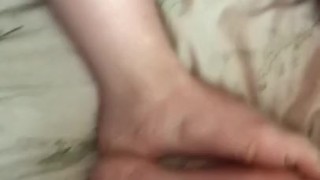 Big tits and beautiful toes
