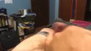Guy playing with Sexy Cock