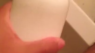 Playing With My Fleshlight and Big Dick in The Shower