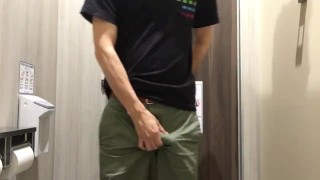 So horny in a shopping mall / wearing new underwear and jerking off 1