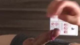 So horny in a shopping mall toilet / wearing new underwear and jerking off