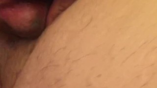 Superchubby wanking his tiny penis