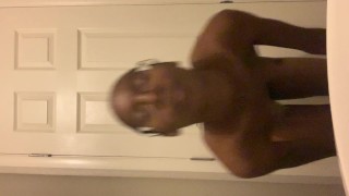 Squirted all over my friends floor