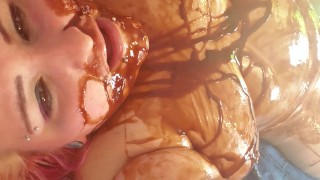 BBW gets Messy Chocolate Syrup WAM