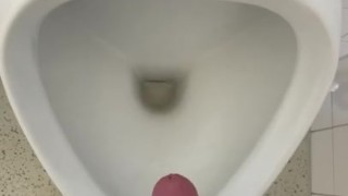 Spermaschuss auf Toilette