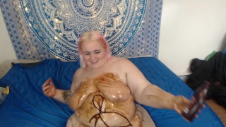Chocolate syrup whipped cream WAM