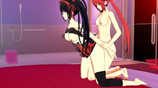 Date A Live - Kurumi Tokisaki Fucked by Kotori's Futa Dick