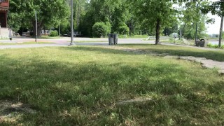 Flashing my MEATY PUSSY at the park.