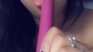 Vibrator Sucking Tease