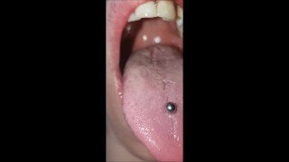 My delicious and spitty mouth and long tongue - Demo