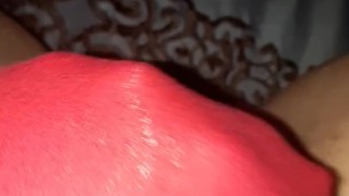 Cumming in my red panties