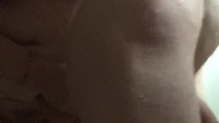 Curvy BBW Milf Wife Pegs Partner in the Shower