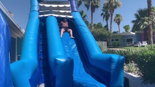 Naked Waterslide at 'Bears on the Prowl' at the CCBC Resort