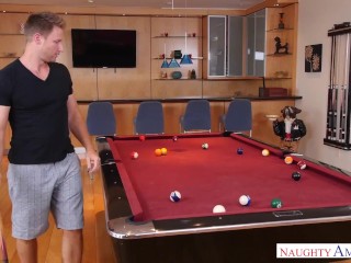 naughty america - avalon heart hard fucking in the pool table with