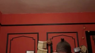 RedSer stripping and bending over with a toy in his asshole