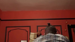 RedSer stripping and bending over with a toy in his asshole